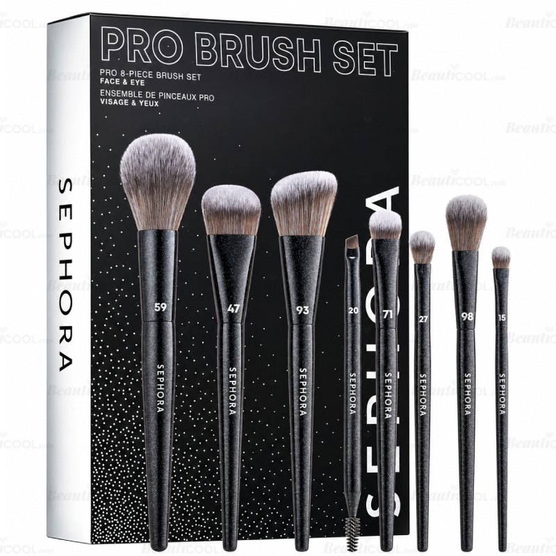 Sephora Collection 8-Piece PRO Brush Face & Eye Set (Limited Edition)